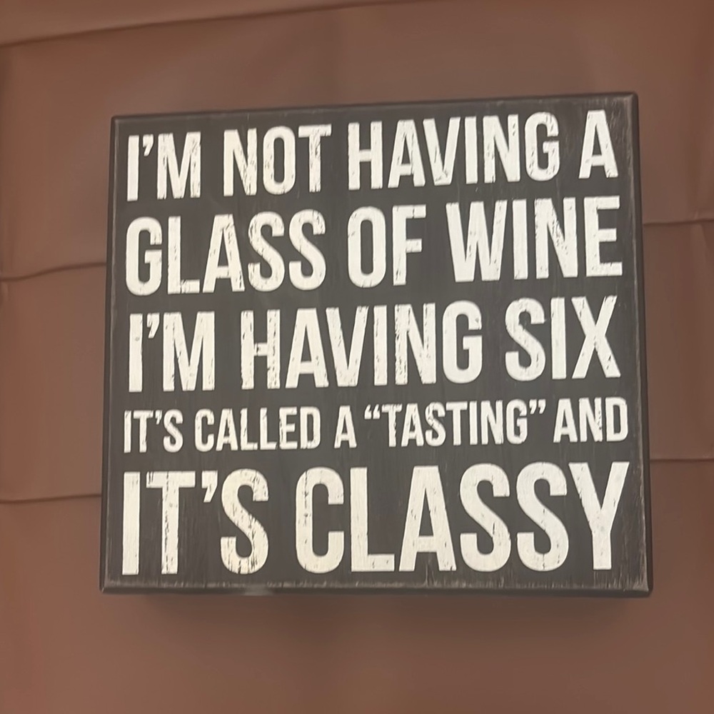 Classy Wine Tasting Sign